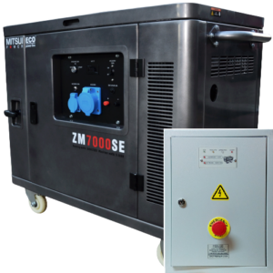 Бензогенератор MITSUI ECO ZM 7000 SE в кожухе с АВР